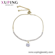 75226 Popular fashion lady jewelry 14k gold plated simple cheap design GZ stone bracelet for sale